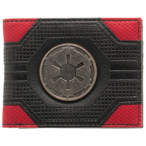 Star Wars Imperial Empire Emblem Logo Mix Material Bi-fold Gift Boxed Wallet