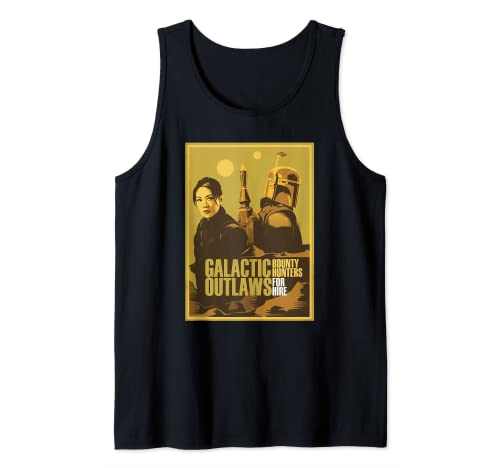 Star Wars The Book Of Boba Fett Fennec Outlaws Poster Camiseta sin Mangas