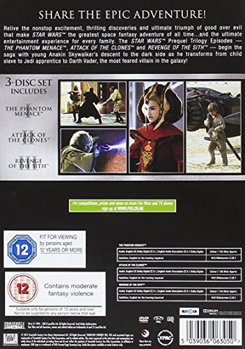 Star Wars - The Prequel Trilogy (3 Dvd) [Edizione: Regno Unito] [Italia]