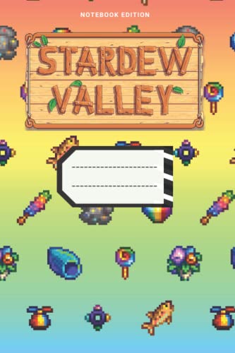 Stardew valley journal game edition Version 2 composition book: 6 x 0.29 x 9 inches , Lined With More than 100 Pages,for Notes & tracker , Matte cover ... in your bag and easily take it with you.