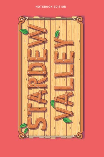 Stardew valley journal game edition Version 8 composition book: 6 x 0.29 x 9 inches , Lined With More than 100 Pages,for Notes & tracker , Matte cover ... in your bag and easily take it with you.