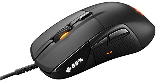 SteelSeries Rival 710 - Ratón de Juego - Sensor Óptico TrueMove3 con 16 000 CPI - Pantalla OLED - Alertas Táctiles - Iluminación RGB