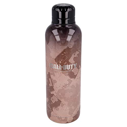 Stor Call of Duty | Botella de Agua Reutilizable de Acero Inoxidable | Botella Termo con Doble Aislamiento para 12 Horas de Bebida Caliente y 18 Horas de Bebida Fría - Libre BPA - 515 ml
