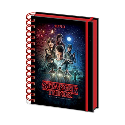 Stranger Things - Cuaderno de notas con espiral A5, multicolor (SR72776)