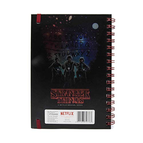 Stranger Things - Cuaderno de notas con espiral A5, multicolor (SR72776)