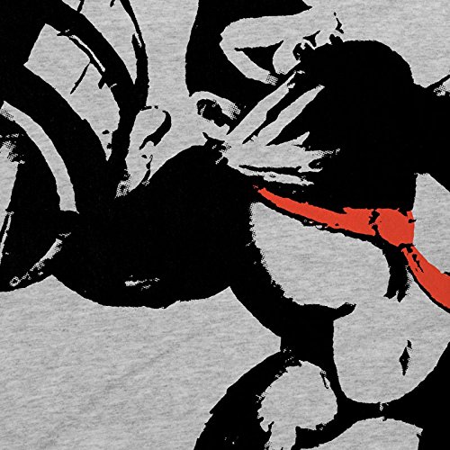 style3 Grafiti Kong Camiseta para Hombre T-Shirt Donkey Pop Art Banksy Geek SNES Wii u Nerd Gamer, Talla:M, Color:Gris Brezo