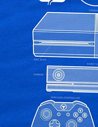 style3 One X Camiseta para Hombre T-Shirt Gamer videoconsola Game Box, Talla:S, Color:Azul