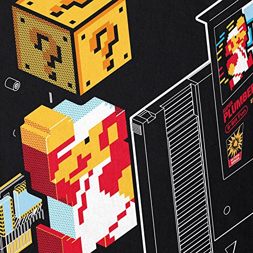 style3 Plumber Bros Camiseta de Tirantes para Hombre Tank Top NES SNES Classic Mini 8-bit Gamer Retro Classic, Talla:L