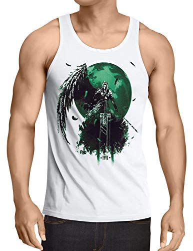 style3 Sephiroth VII Camiseta de Tirantes para Hombre Tank Top Fantasy Avalanche Juego de rol PS iOS japón, Talla:M