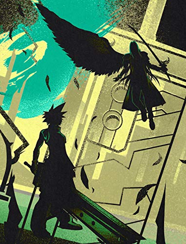 style3 VII Fantasy Battle Camiseta para Niños T-Shirt Avalanche Sephiroth PS iOS japón, Talla:104