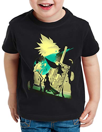 style3 VII Fantasy Battle Camiseta para Niños T-Shirt Avalanche Sephiroth PS iOS japón, Talla:104