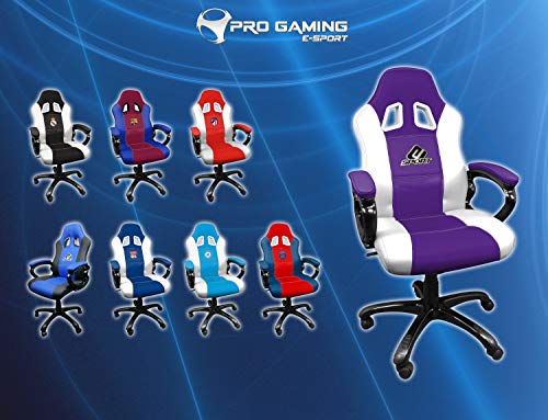 Subsonic - Silla Gaming Con Asiento De Carrera Ergonómico, Violeta (PS4)