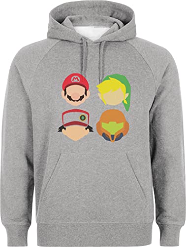 Sudadera con capucha de Bro Plumber Elf Legend Trainer Catch Hero Heads., gris, L