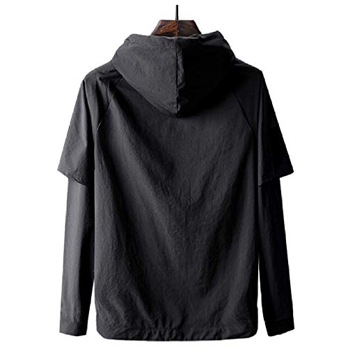 Sudadera con Capucha,Monster,Hunter,Hombres,Casual,con Capucha,Manga Larga,Suave,Cómodo,Unisex,Tops,(Negro,D),S