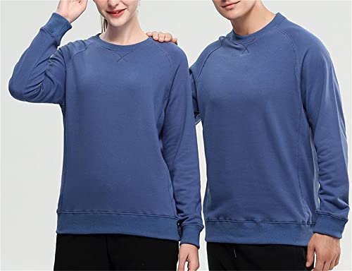 Suéter Hombre Deporte Ocio Moda Cuello Redondo Manga Larga Otoño E Invierno Color Sólido Clásico Estudiante Pareja Sudadera Hombres Sudadera