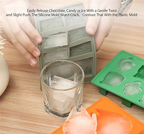 Sunerly Moldes de silicona para cubitos de hielo, diseño de Star Wars (7 unidades)