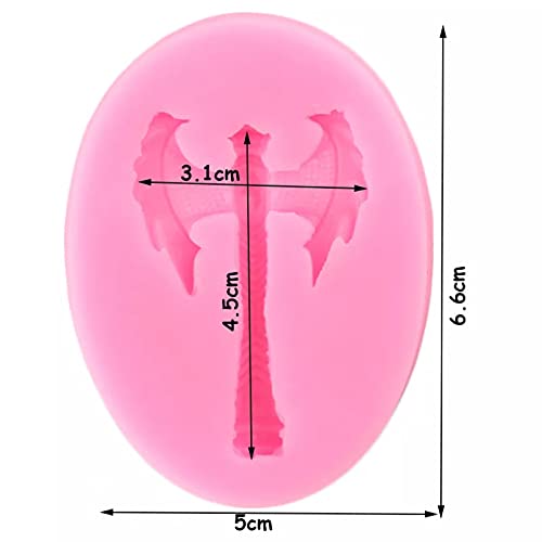 SUNSK Moldes de Silicona Modelo de Hacha de Grecia Antigua, decoración de Joyas de Bricolaje, Molde de Chocolate y Caramelo de Arcilla polimérica
