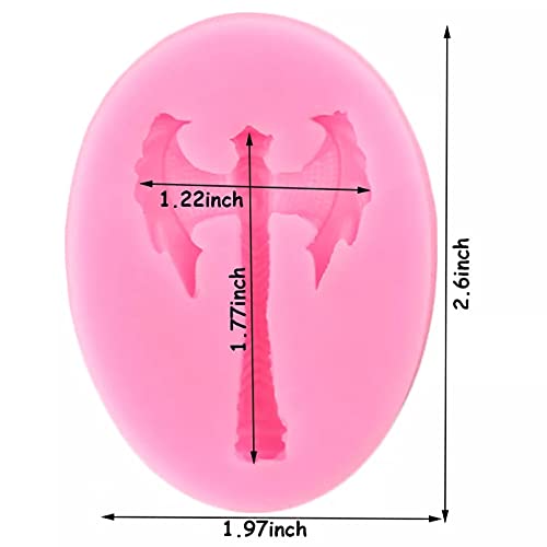 SUNSK Moldes de Silicona Modelo de Hacha de Grecia Antigua, decoración de Joyas de Bricolaje, Molde de Chocolate y Caramelo de Arcilla polimérica