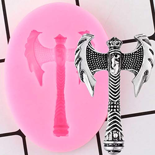 SUNSK Moldes de Silicona Modelo de Hacha de Grecia Antigua, decoración de Joyas de Bricolaje, Molde de Chocolate y Caramelo de Arcilla polimérica