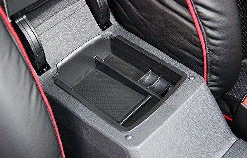 SUPAREE Apoyabrazos para Coche,1 Caja de Almacenamiento para Reposabrazos de Consola Central Delantera para Golf 7 MK7 2014 2015 2016 2017