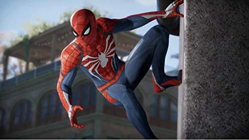 Super fantasia Traje de Cosplay de Spiderman PS4 Medias elásticas Halloween Show de disfraces de disfraces accesorios de la película de disfraces (Color : B, Size : L)