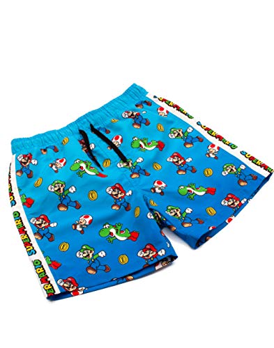 Super Mario Swim Shorts Boys Luigi Kids Gamer Natación Troncos Pantalones 7-8 años