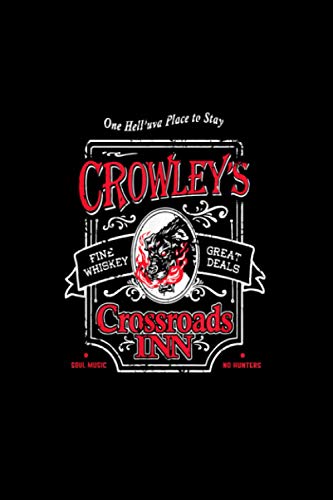 Supernatural Crowley's Crossroads Inn Notebook 114 Pages 6''x9'' Blank lined