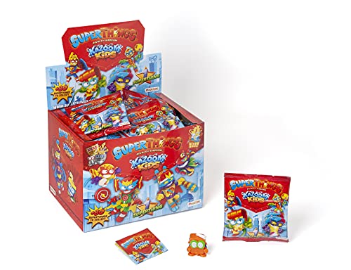 SUPERTHINGS Kazoom Kids – Caja de 50 One Packs con Figuras de la Serie Kazoom Kids. Cada sobre Contiene 1 SuperThing y 1 Checklist