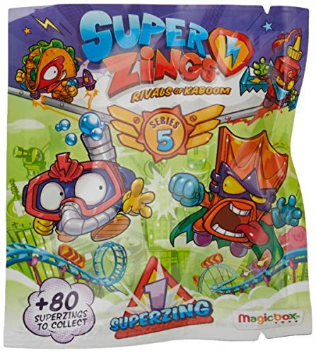 SUPERTHINGS RIVALS OF KABOOM SuperZings - Serie 5 - Display de 50 Figuras Coleccionables (PSZ5D850IN01), con 1 Figura en Cada sobre