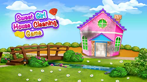 Sweet Girl House Cleaning - My Home Cleanup Game - Sweet Home Day Care - House Cleanup Daily Activity - My Lovey House Makeover : Clean, Arrange, Decorate - Free Game for Kids Play