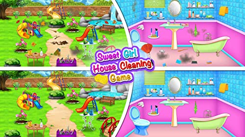 Sweet Girl House Cleaning - My Home Cleanup Game - Sweet Home Day Care - House Cleanup Daily Activity - My Lovey House Makeover : Clean, Arrange, Decorate - Free Game for Kids Play