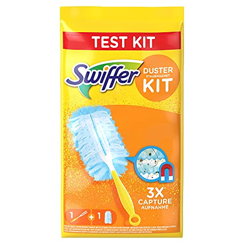 Swiffer Duster Kit con Mango y Recambio para Plumero - 1 Unidad