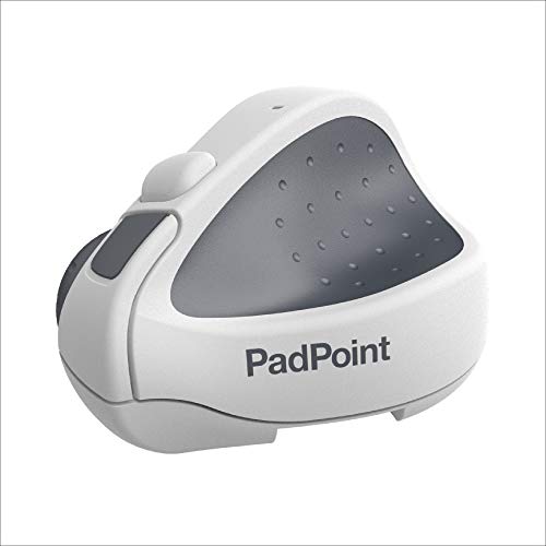 Swiftpoint PadPoint Wireless Mouse Made for iPad Pro, Air, MacBook & Tablet | Mini Ergo Pen Grip | Compatible with Apple Pencil, Magic Keyboard & Logitech Folio | Bluetooth & Rechargeable