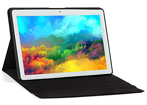 Tablet de 10 Pulgadas, Android 10, Tablet pc con procesador de Cuatro núcleos, 4 GB de RAM, 64 GB de ROM, aparat 5 MP + 8 MP, 1280 x 800 (IPS HD), Tipo C, WiFi/GPS/Bluetooth 4.0(Plata)