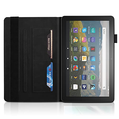 Tablet PC Case For el fuego de HD 8 y Fuego HD 8 Plus Tablet10th generación, lanzamiento 2020) PU Caja de cuero Flip Wallet Funda protectora Árbol de la vida Tableta Tableta Tableta ordenador personal