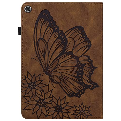 Tablet PC Case PU Funda de cuero Flip Wallet Cubierta protectora de mariposa en relieve cubierta de protección Tableta ordenador personal CUBIERTA ADECUADA for LA TABLA DE LENOVO M8 HD 8.0 Lanzamiento