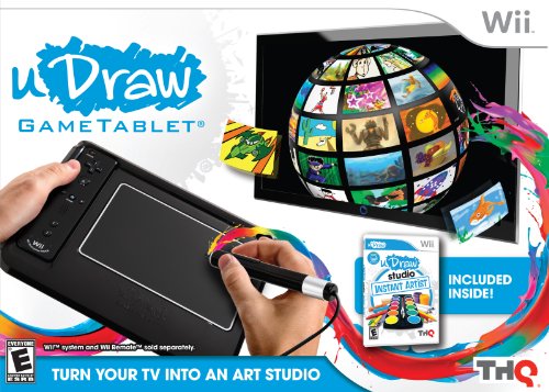 Tableta de juego uDraw con uDraw Studio: Instant Artist - Negro - Nintendo Wii