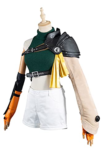 Taeyue Final Fantasy VII: Remake Intergrade Yuffie Kisaragi Cpsplay Cpstume FF7 Trajes Traje Halloween Carnaval Conjunto Completo Mujer