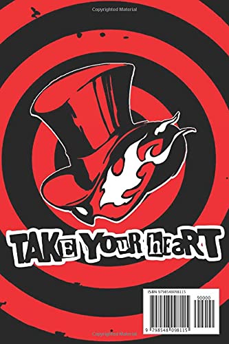 Take Your Heart Notebook: Phantom Thieves Logo - Letter Size 6 x 9 inches, 110 wide ruled pages