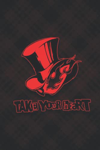Take Your Heart Notebook: Phantom Thieves Logo - Letter Size 6 x 9 inches, 110 wide ruled pages