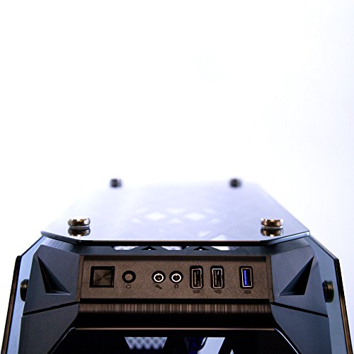 Talius Caja ATX Gaming Kraken Spectrum - 4 Paneles de Cristal Templado - USB 3.0-2X USB 2.0 - Sin Fuente - Negra …