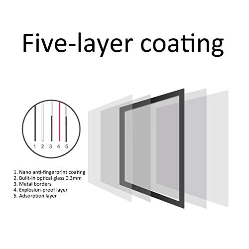 Tanke Juego de Parasol de Lente de película templada para cámara Pantalla de visualización de cámara Digital Juego de Parasol de Lente de película templada para E-M10 II/E-M1 II, Negro