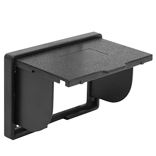 Tanke Juego de Parasol de Lente de película templada para cámara Pantalla de visualización de cámara Digital Juego de Parasol de Lente de película templada para E-M10 II/E-M1 II, Negro