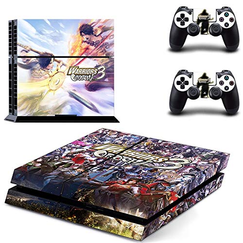 TAOSENG Warriors Orochi 3 Ps4 Skin Sticker Calcomanía para Playstation 4 Consola y 2 Controladores Skin Ps4 Sticker Accesorio de Vinilo