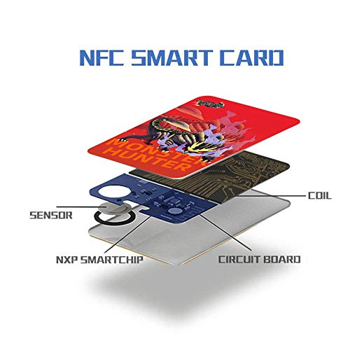 Tarjeta De Etiqueta NFC Monster Hunter Rise De 9 Piezas, Incluye: Palamute, Palico, Magnamalo, Compatible Con Switch / Switch Lite / New 3DS