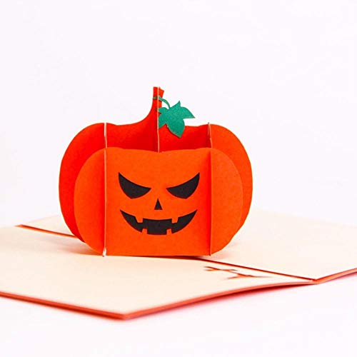 Tarjeta de felicitación de calabaza de Halloween 3D creativa Tarjeta de cumpleaños Tarjeta de festival hecha a mano para niños Suministros de decoración de tarjetas de papel, Australia