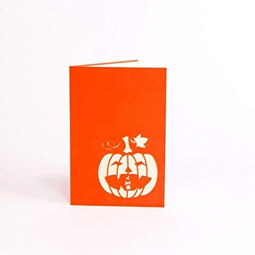 Tarjeta de felicitación de calabaza de Halloween 3D creativa Tarjeta de cumpleaños Tarjeta de festival hecha a mano para niños Suministros de decoración de tarjetas de papel, Australia