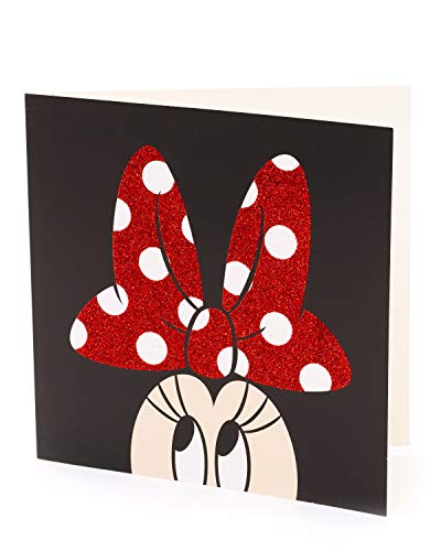 Tarjeta de felicitación de Minnie Mouse – perfecta para una variedad de ocasiones – Tarjeta de felicitación de Disney – Tarjeta de regalo para ella – Tarjeta de regalo para niñas – Regalos de Disney