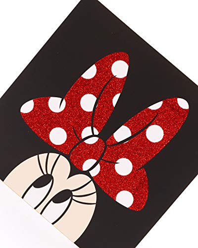 Tarjeta de felicitación de Minnie Mouse – perfecta para una variedad de ocasiones – Tarjeta de felicitación de Disney – Tarjeta de regalo para ella – Tarjeta de regalo para niñas – Regalos de Disney