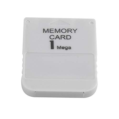 Tarjeta de memoria Ps1 1 Mega tarjeta de memoria para Playstation 1 One PS1 PSX Game Útil Práctica Asequible Blanco 1M 1Mb